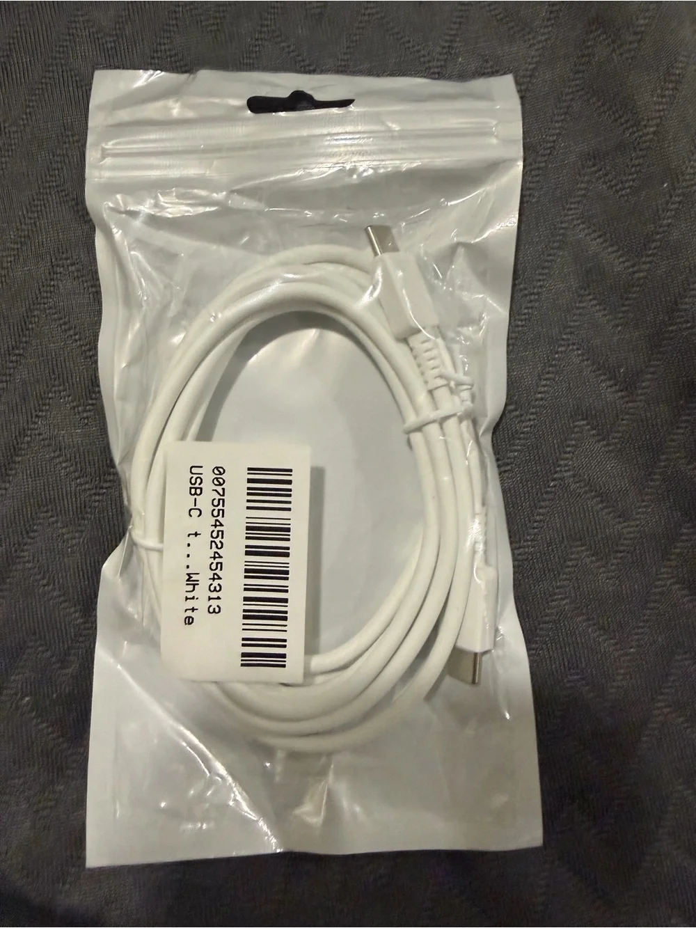 TWO (2) USB-C Charging & Data Cable - White